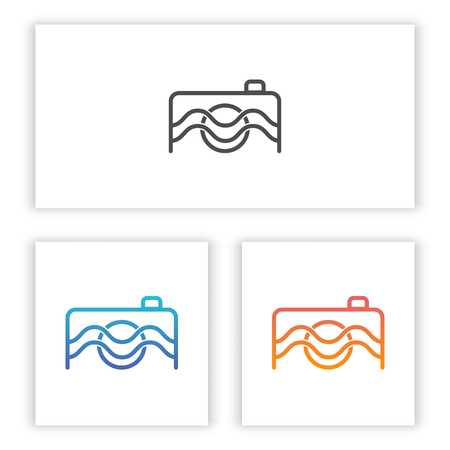 Camera abstract logo templates for your company and business.のイラスト素材