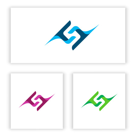 logo G J template for your business and company.のイラスト素材
