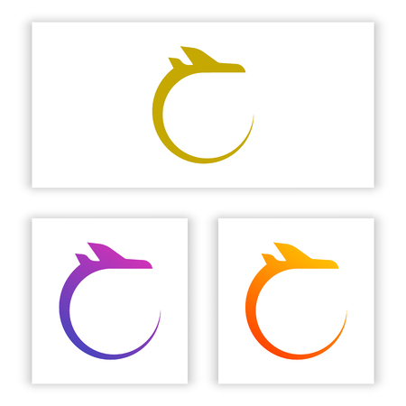 Airplane silhouette logo template for your company and business.のイラスト素材