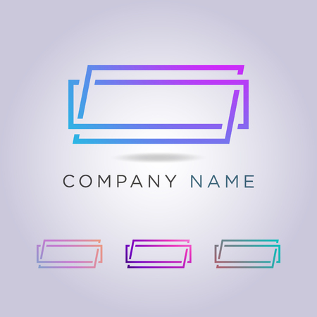 Rectangular logo template for your business and company.のイラスト素材