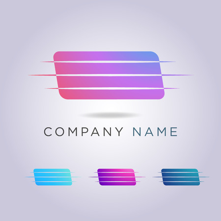 Rectangular logo template for your business and company.のイラスト素材