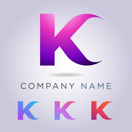 K letter logo template for your business and company.のイラスト素材