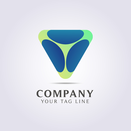 logo pick guitar triangle template for your business or brand.のイラスト素材