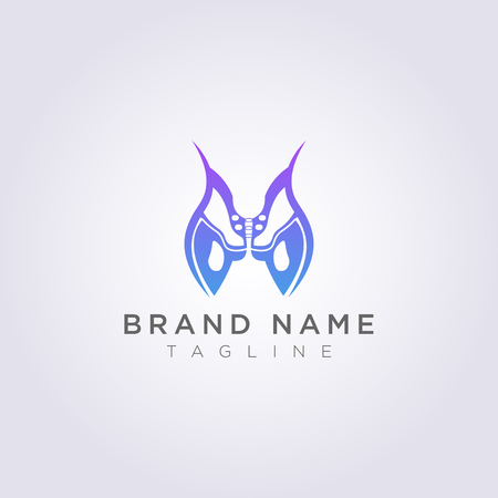 Pelvic bone logo for your Business or Brand.のイラスト素材