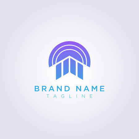 modern abstract logo template for your business and brand.のイラスト素材