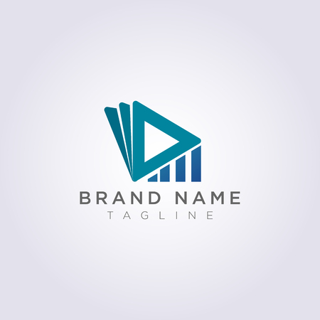 Triangle play logo, for your Business or Brand.のイラスト素材
