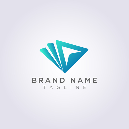 Triangle play logo, for your Business or Brand.のイラスト素材