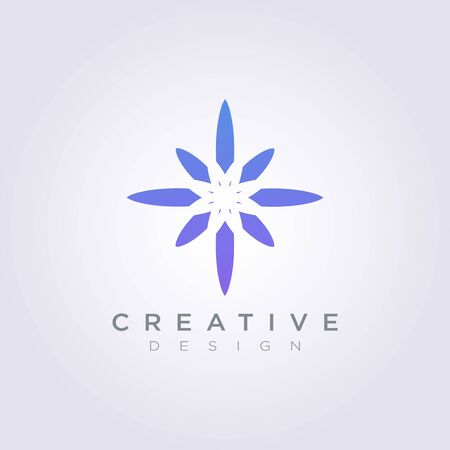 Vector Logo Design Symbol Star Icon Modern Decorative.のイラスト素材
