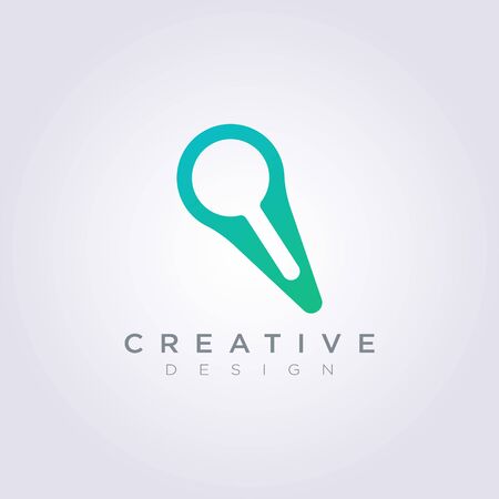 Logo Design Vector Symbol Magnify Icon.のイラスト素材