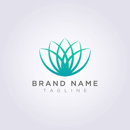 Vector Design Luxury Flower Logo Icon.のイラスト素材