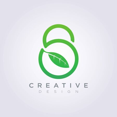 Padlock Leaf Template Design Company Logo Vector Symbol Icon.のイラスト素材