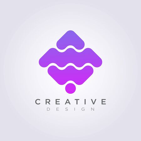 Rectangular Tile Pattern Square Vector Illustration Design Clipart Symbol Logo Template.のイラスト素材