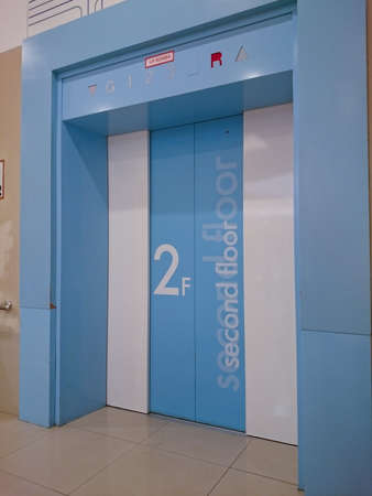 A view from front lift entrance in mallのeditorial素材