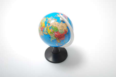 Globe isolated white background