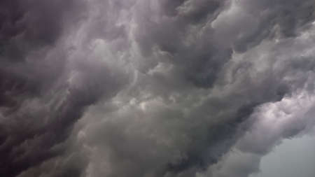 Dark cloud sky. Heavy cloud before rainの写真素材