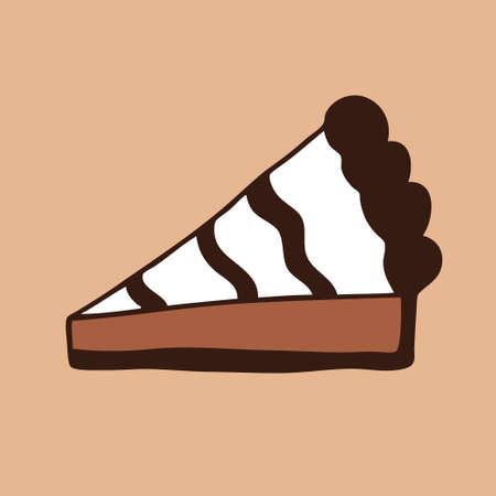 Cake isolated on background.