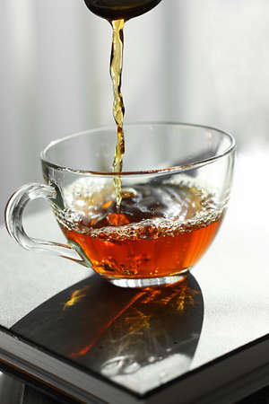 Cup of black teaの写真素材