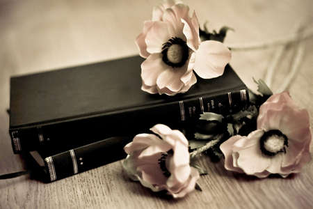 Books and flowers