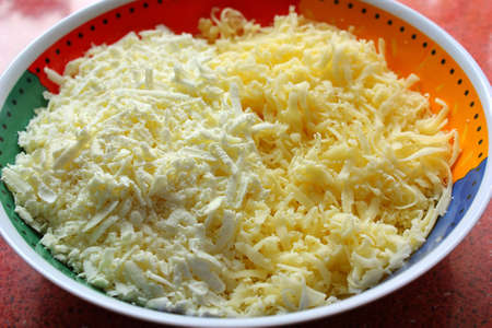 Grated cheeseの写真素材