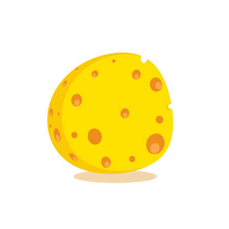 Cheese Cartoon Illustration. Cheese Clip Art for you Designのイラスト素材