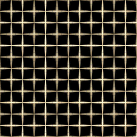 Seamless metallic grid pattern in a modern decor style. (3D Rendering)の写真素材