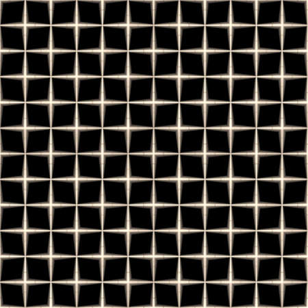 Seamless metallic grid pattern in a modern decor style. (3D Rendering)の写真素材