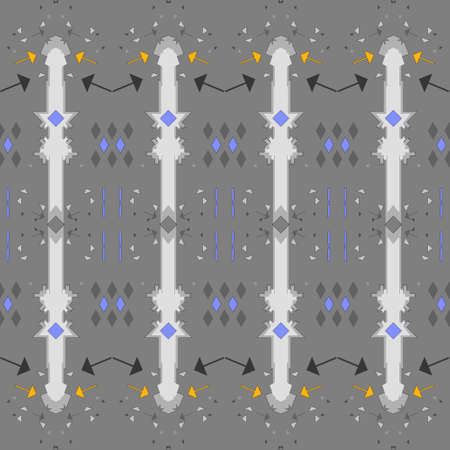 Seamless abstract pattern of geometric shapes in constructivism style.の写真素材