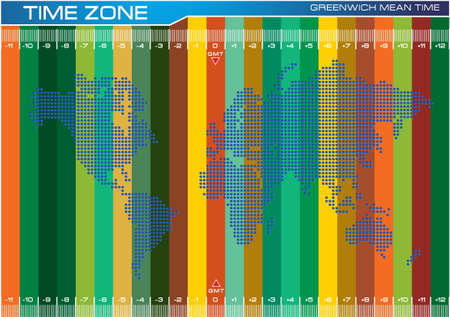 color full dotted world map illustration, for internet content, brochure, poster. easy to modify