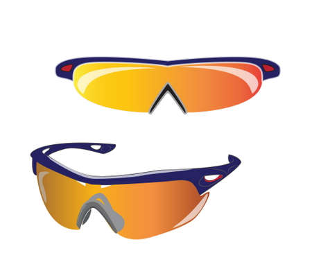 bike or bicycle sunglasses isolatedのイラスト素材