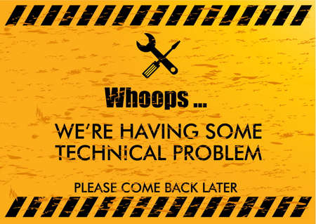 Website Under Construction. easy to remove scratch.のイラスト素材