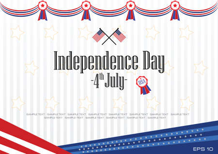 modern independence day background or independence backdrop for presentation or printing. easy to modify.のイラスト素材