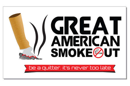 Great American Smoke Out, for poster and background. easy to modifyのイラスト素材