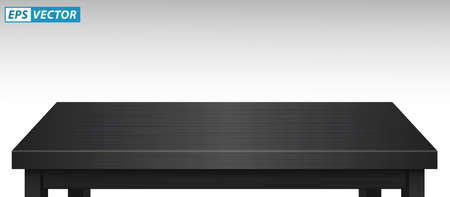 realistic pine wood tabletop isolated or brown wooden table top or  montage table display detailed. eps vectorのイラスト素材