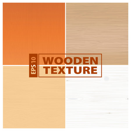 Wooden texture background. Vector illustration. Template for your design.のイラスト素材