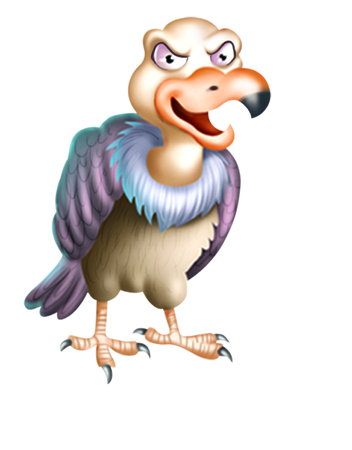 Vulture illustrationの写真素材