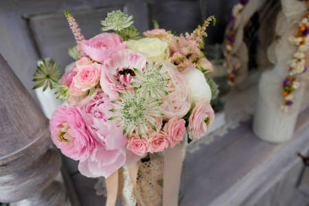 Roses bouquet for wedding event.