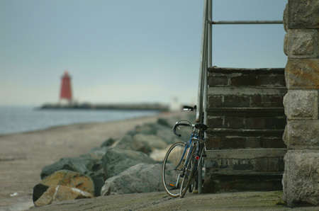Irish Coastal Scene at Duskの写真素材