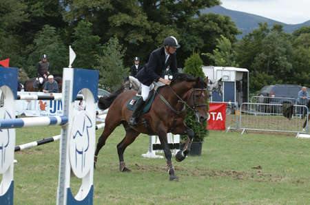 Irish Showjumping Contestantの写真素材