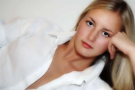 Model Reclinedの写真素材