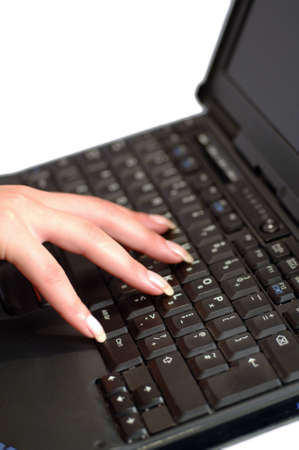 Female Laptop userの写真素材