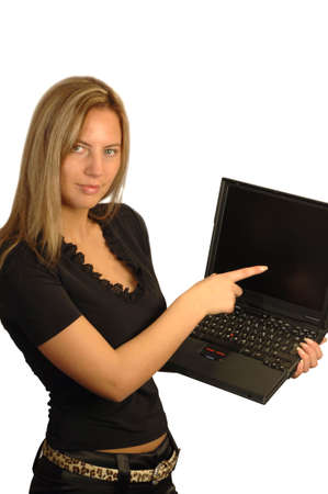 Female Laptop Userの写真素材