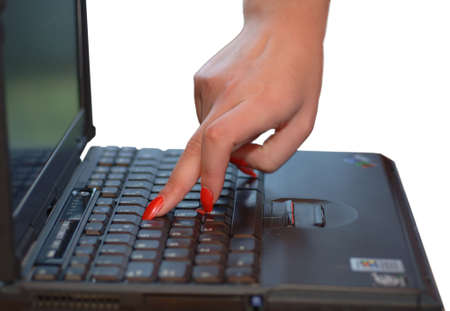 Laptop surfingの写真素材