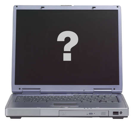 Laptop with message optionの写真素材
