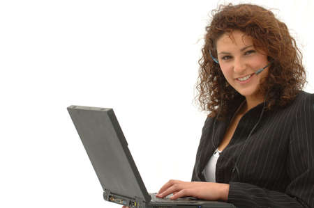 Laptop Girlの写真素材