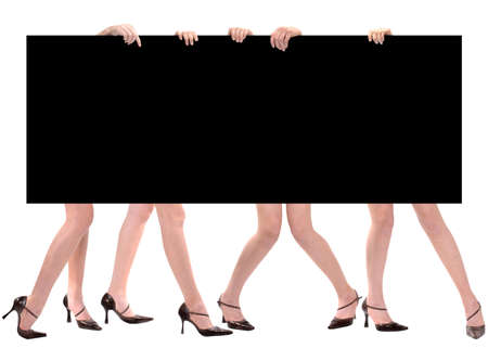 Legs & Message Space Marketing Boardの写真素材