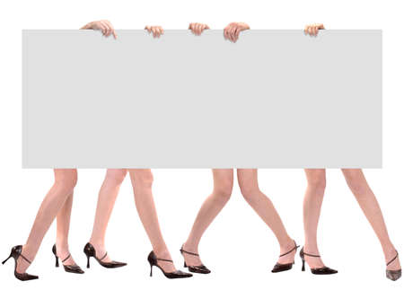 Legs & Message Space Marketing Boardの写真素材