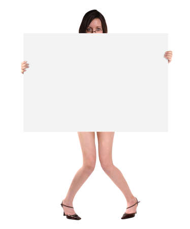 Gorgeous Billboard model with messaging spaceの写真素材
