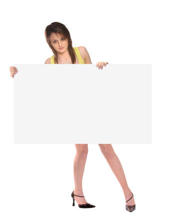 Gorgeous Billboard model with messaging spaceの写真素材