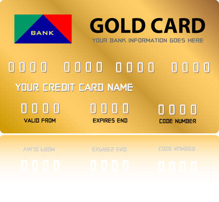 Credit Card (Vector fully resizable and editable)のイラスト素材