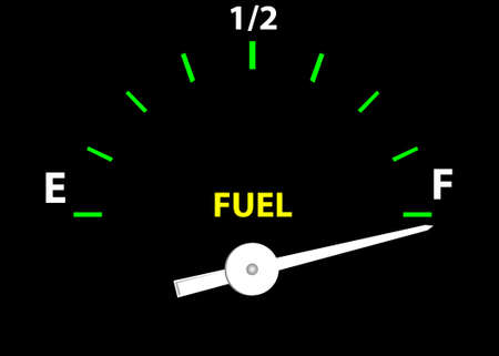 Fuel Guage (Vector image fully resizable and editable)のイラスト素材